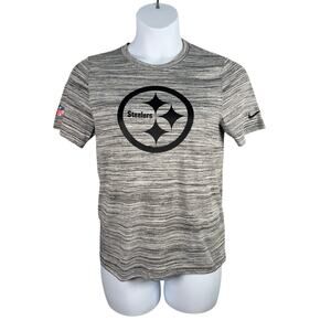 Nike Gray/Black Pittsburgh Steelers Short Sleeve Tee